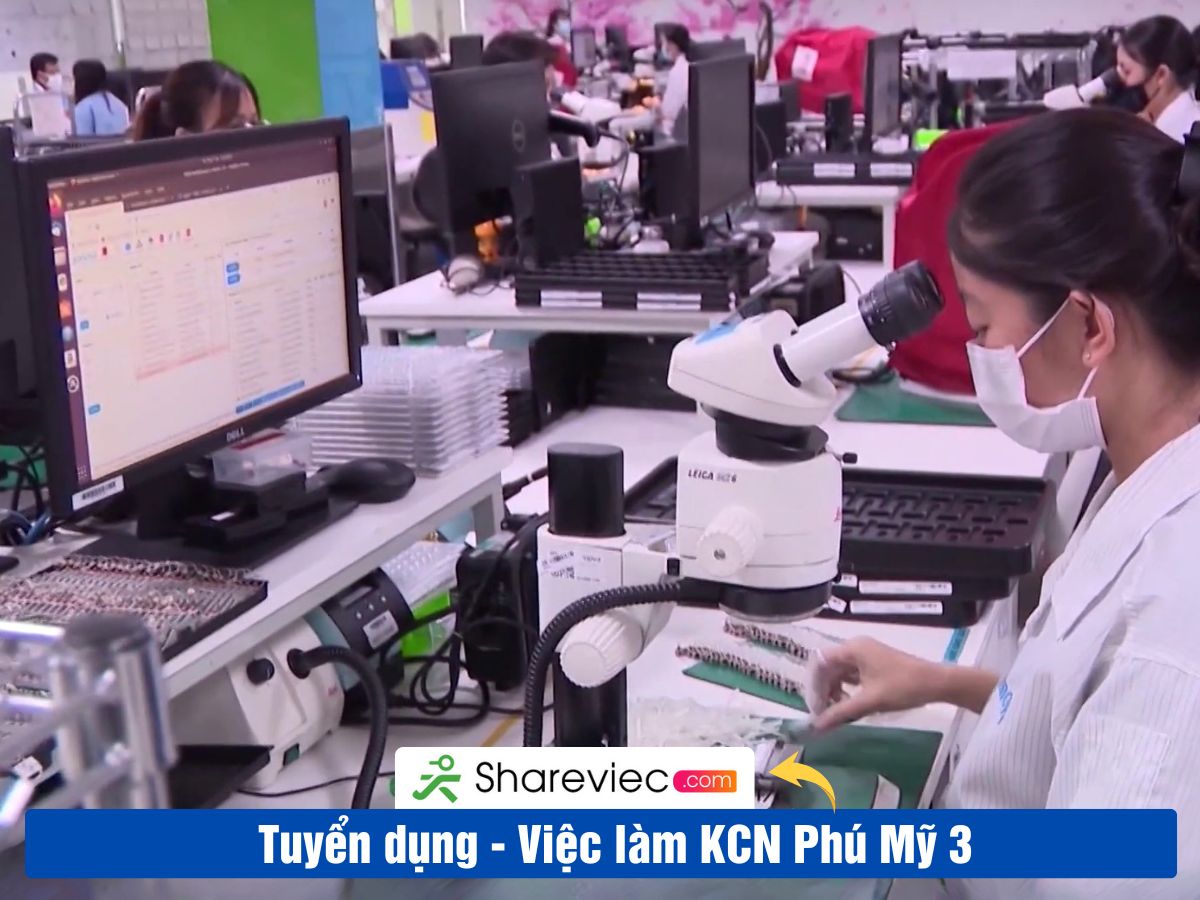 Khu Công Nghiệp PHÚ MỸ 3 Tuyển Dụng